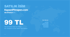Desktop Screenshot of kayseripimapen.com